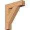 Ekena Millwork Traditional Block Smooth Bracket, Western Red Cedar, 5 1/2"W x 26"D x 30"H BKT06X26X30TRA05SWR - alternate 1